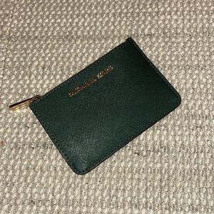 Green Michael Kors cardholder.